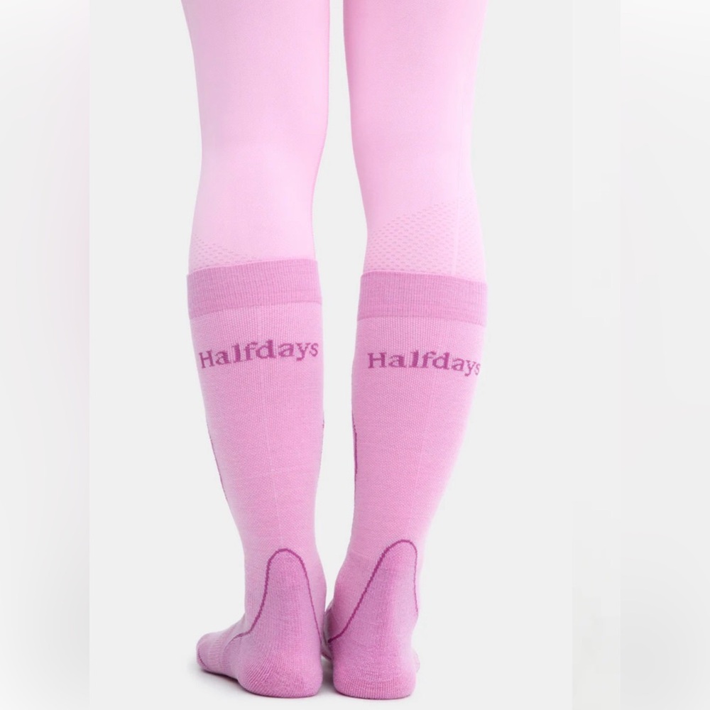 🩷 MERINO BLEND LIGHT CUSHION SKI SOCKS size 6-8 pink NWT